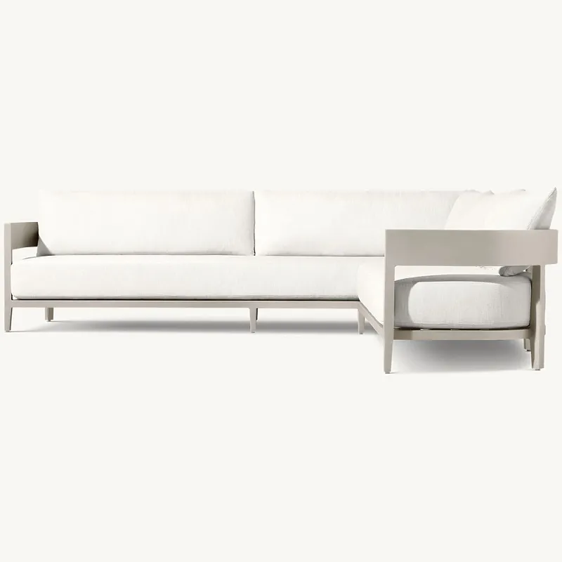 Úti hornsófi úr áli